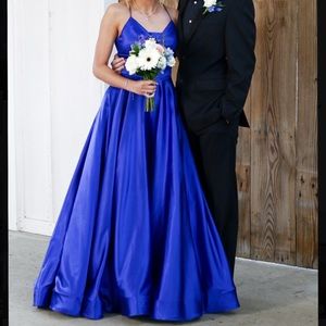 sherri hill 53885 royal blue dress